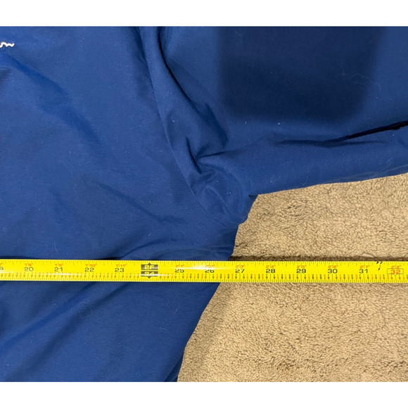 Vintage Champion Jacket Hoodie Medium Parka Zip Snap Closure Fully Lined Blue - Picture 10 of 14